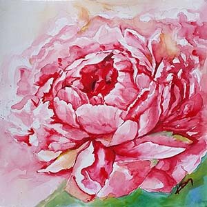 peony festményem videoval