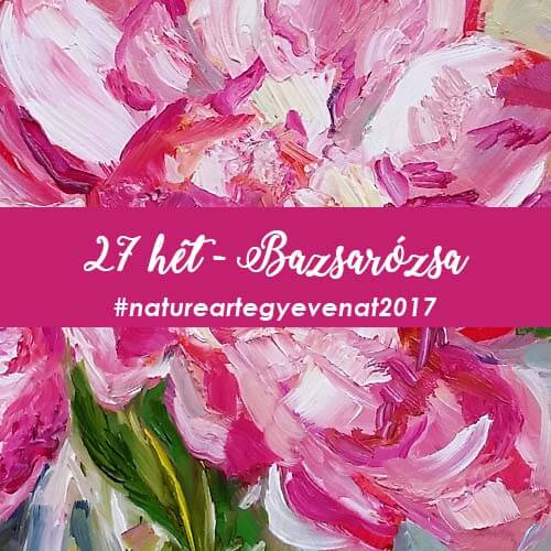 2017 27 hét BAZSARÓZSA-natureart egy éven át