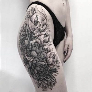 peony tattoo7