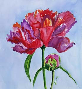 peony festmény