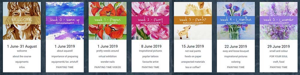 NATUREART SUMMER  – first month