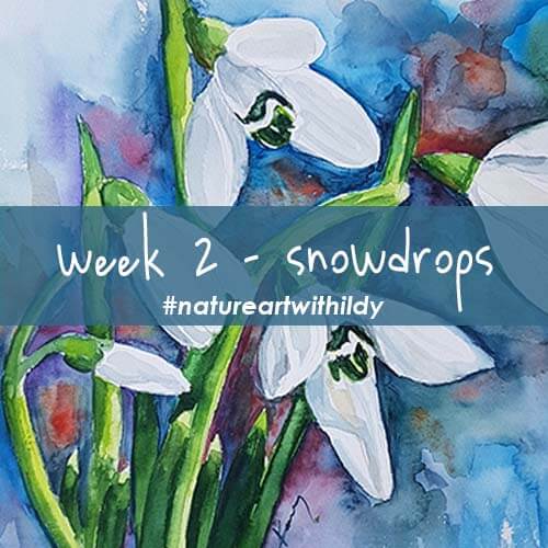 NATUREART SPRING week 2 SNOWDROPS