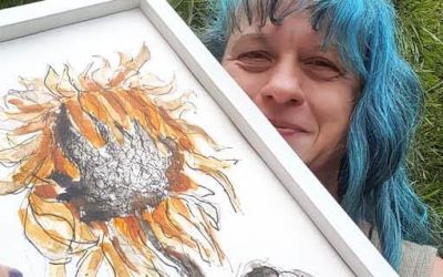 SKETCHBOOK REVIVAL 2020 withered sunflower