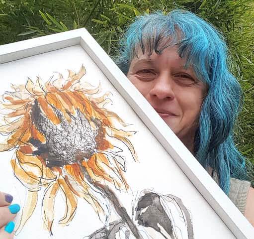SKETCHBOOK REVIVAL 2020 withered sunflower
