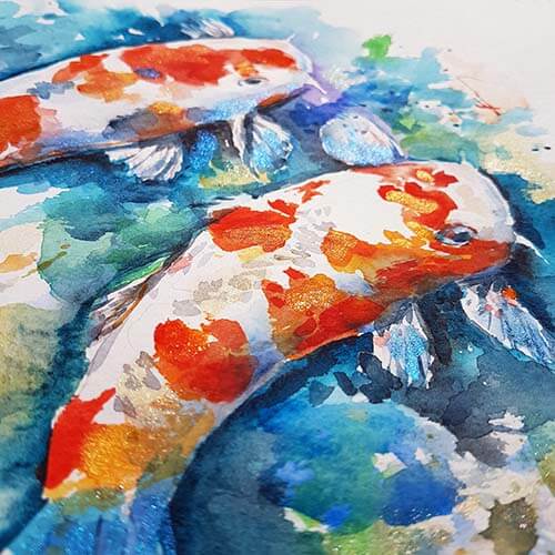 BONUS LESSON about KOI in NATUREART SUMMER
