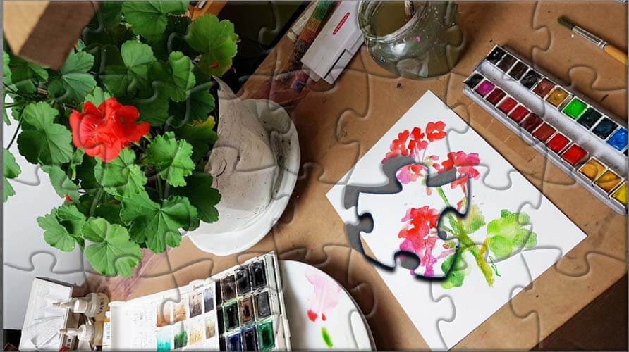 puzzle geranium