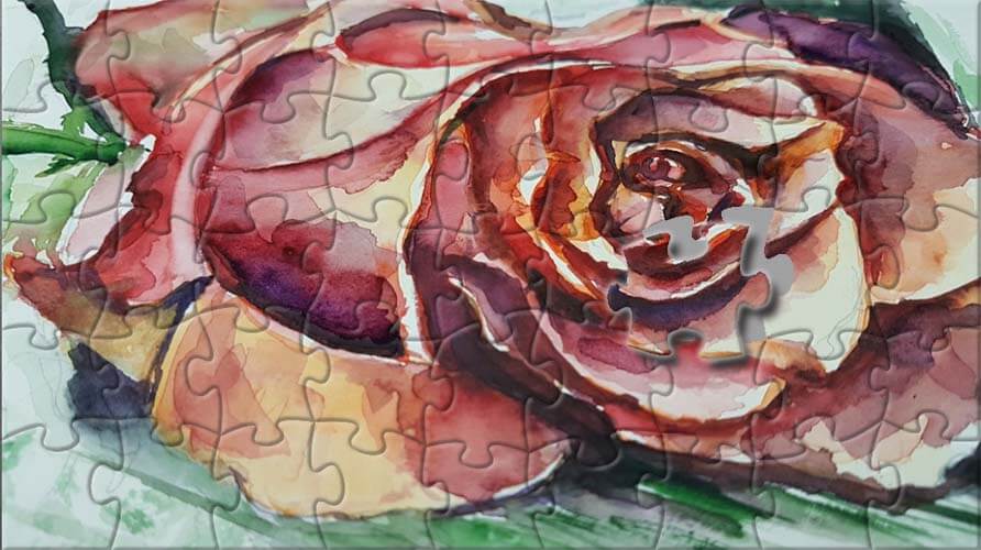 puzzle rose