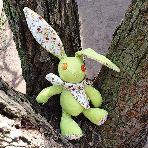 Happy Easter-toy bunny I sewed