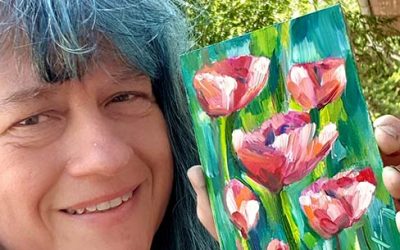 ART CHALLENGE – PAINT A FLOWER A DAY first week